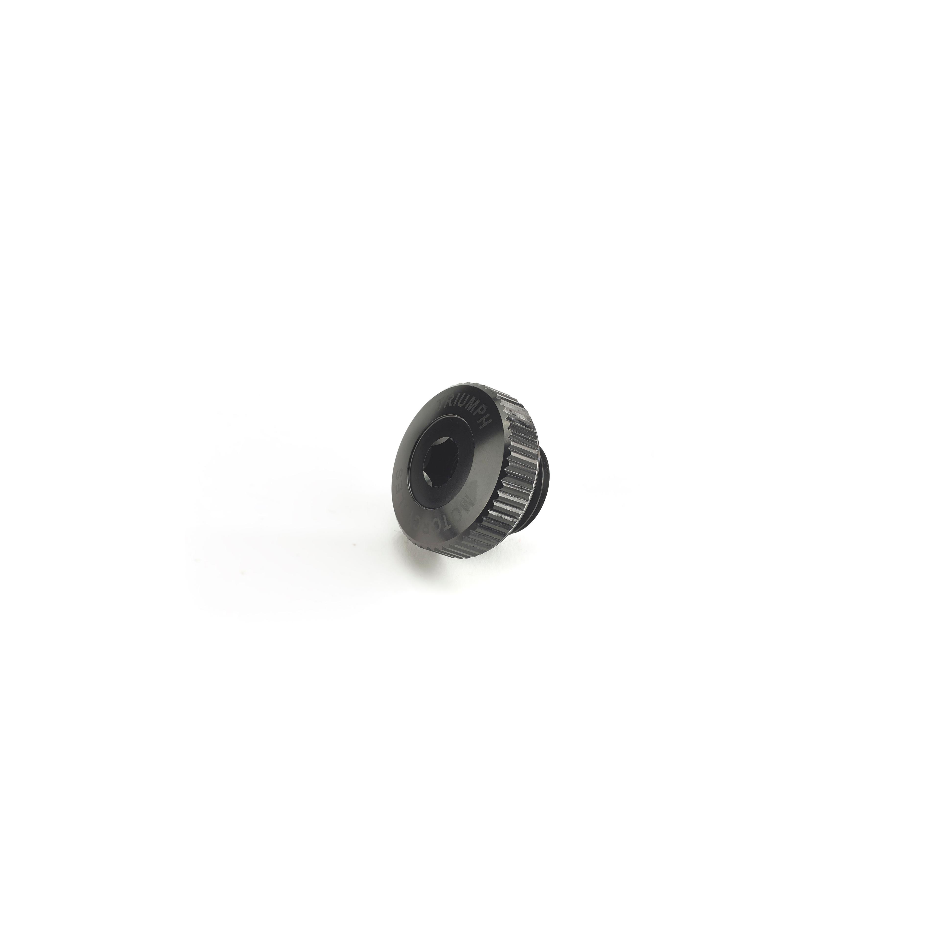 Machined Oil Filler Cap - Black image 3