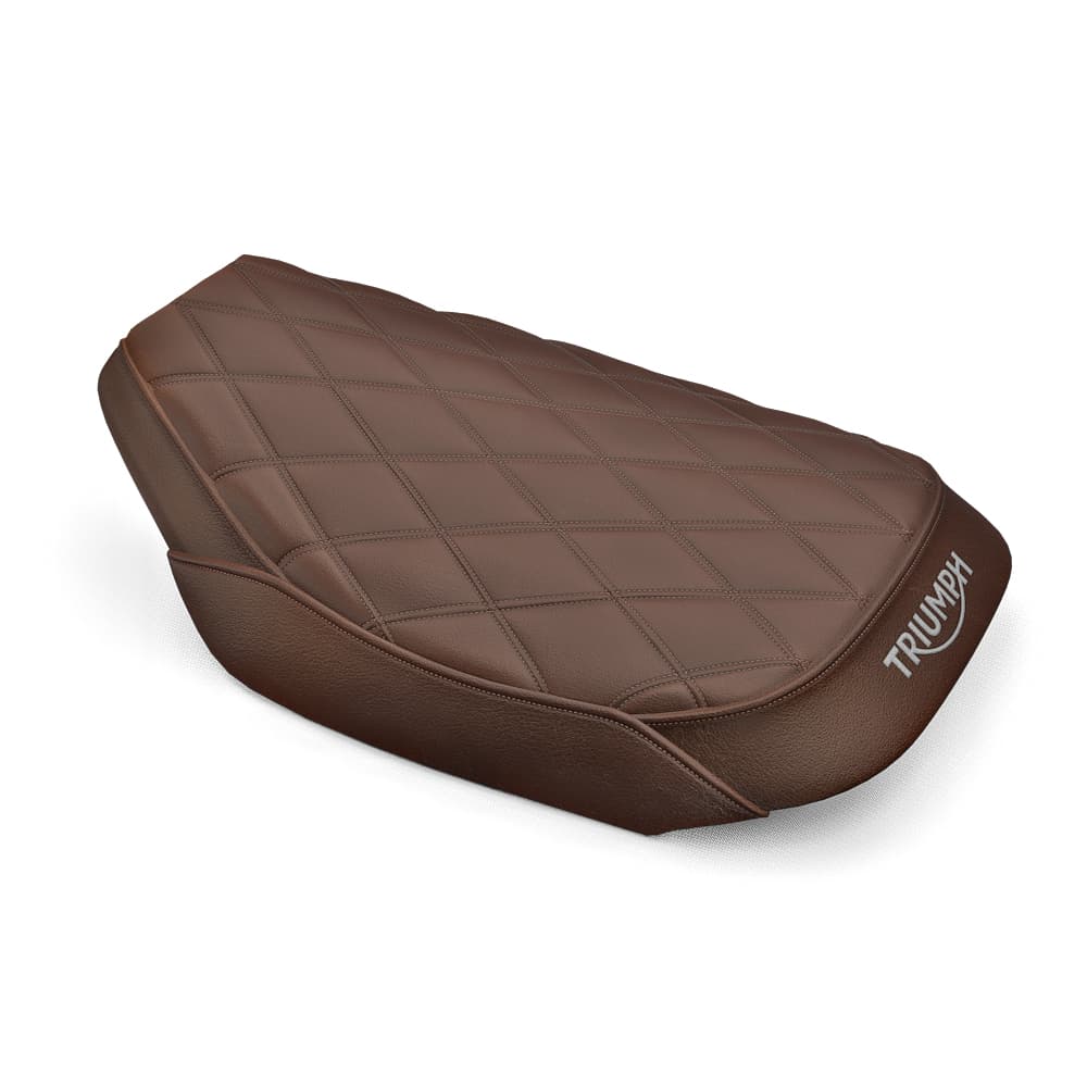 Rider Seat, Quilted, Brown, Kit image 1