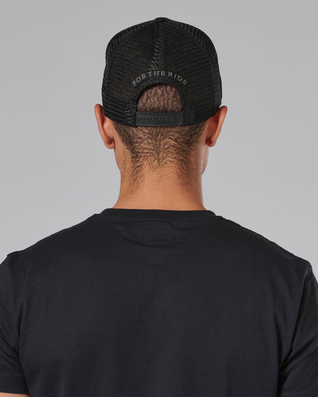 ELLIS TRUCKER CAP BLACK / BLACK image 3