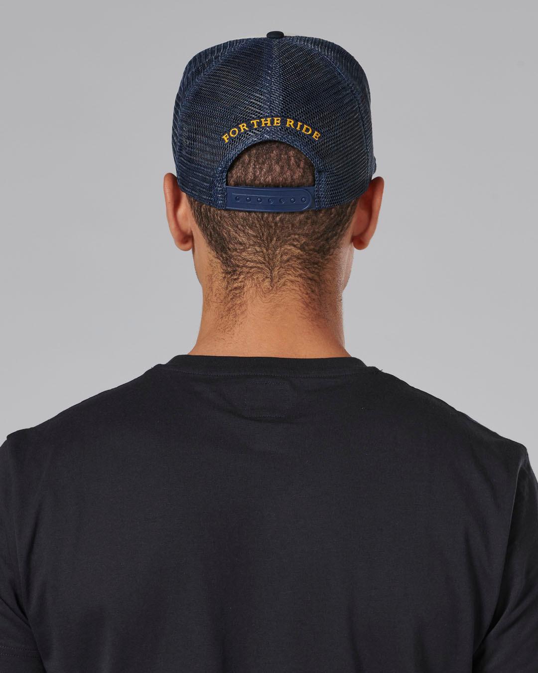 ELLIS TRUCKER CAP BONE / NAVY image 4