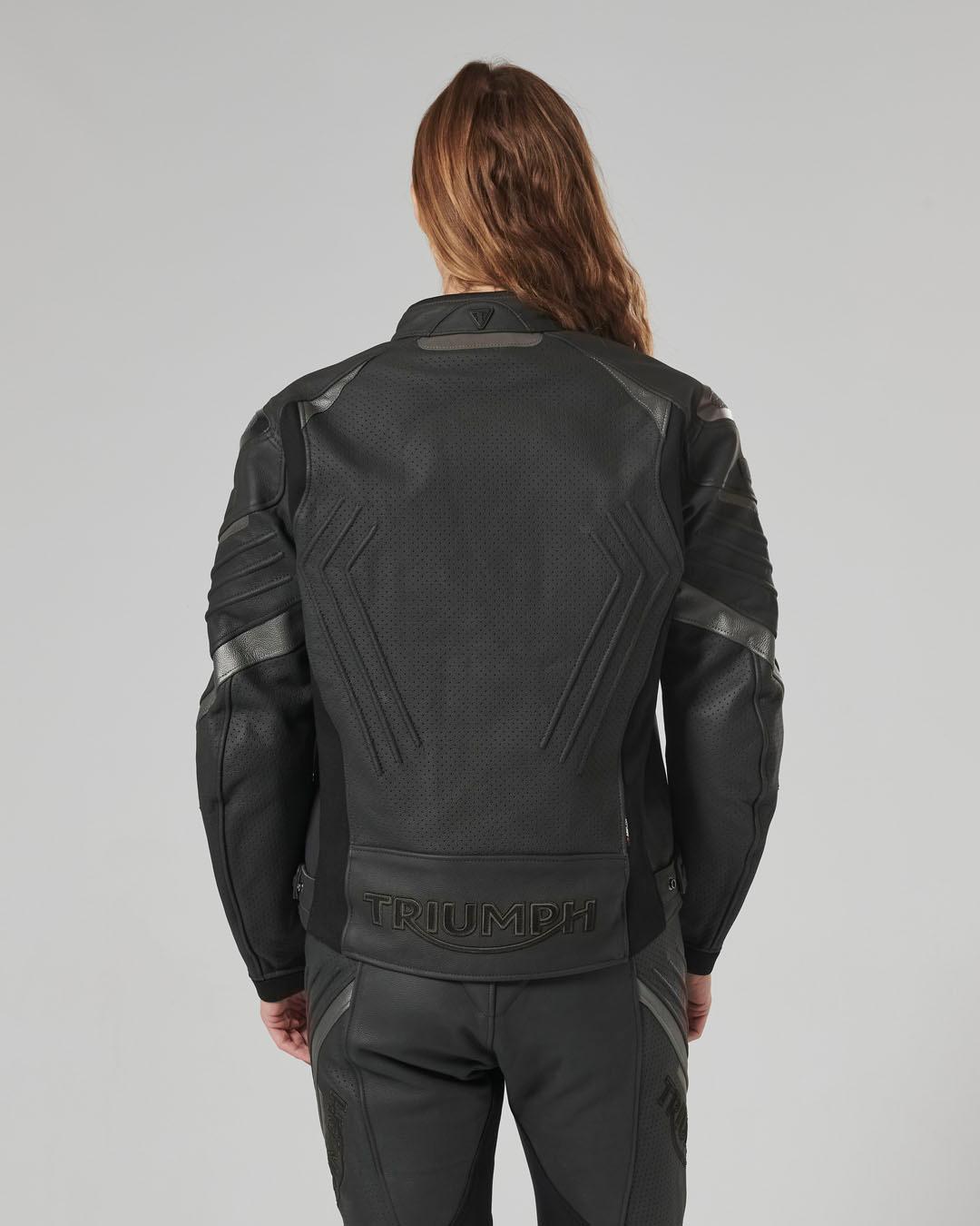 TRIPLE PERFORATED LEATHER JACKET XS image 18