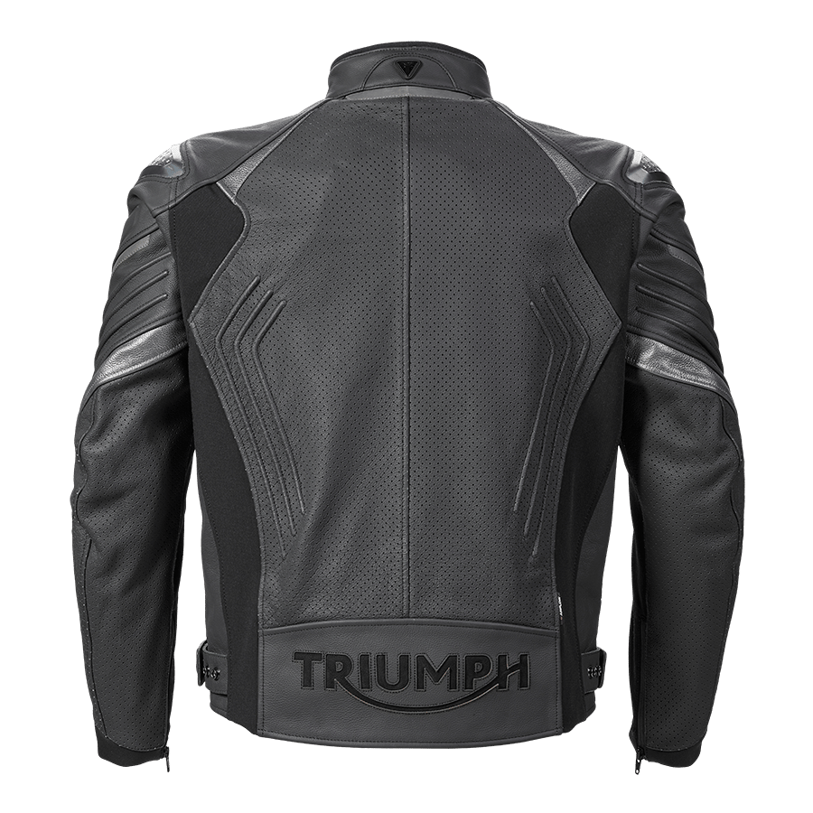 TRIPLE PERFORATED LEATHER JACKET XS image 5