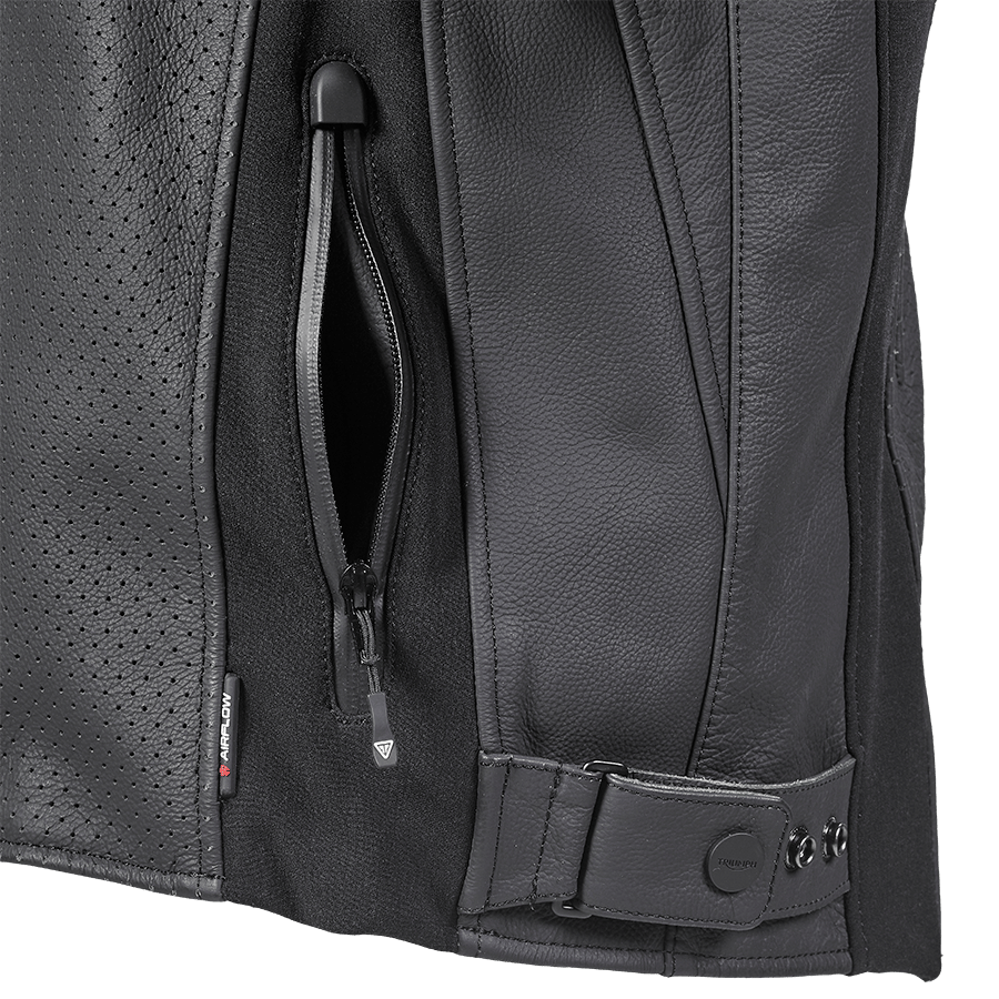 TRIPLE PERFORATED LEATHER JACKET XS image 4