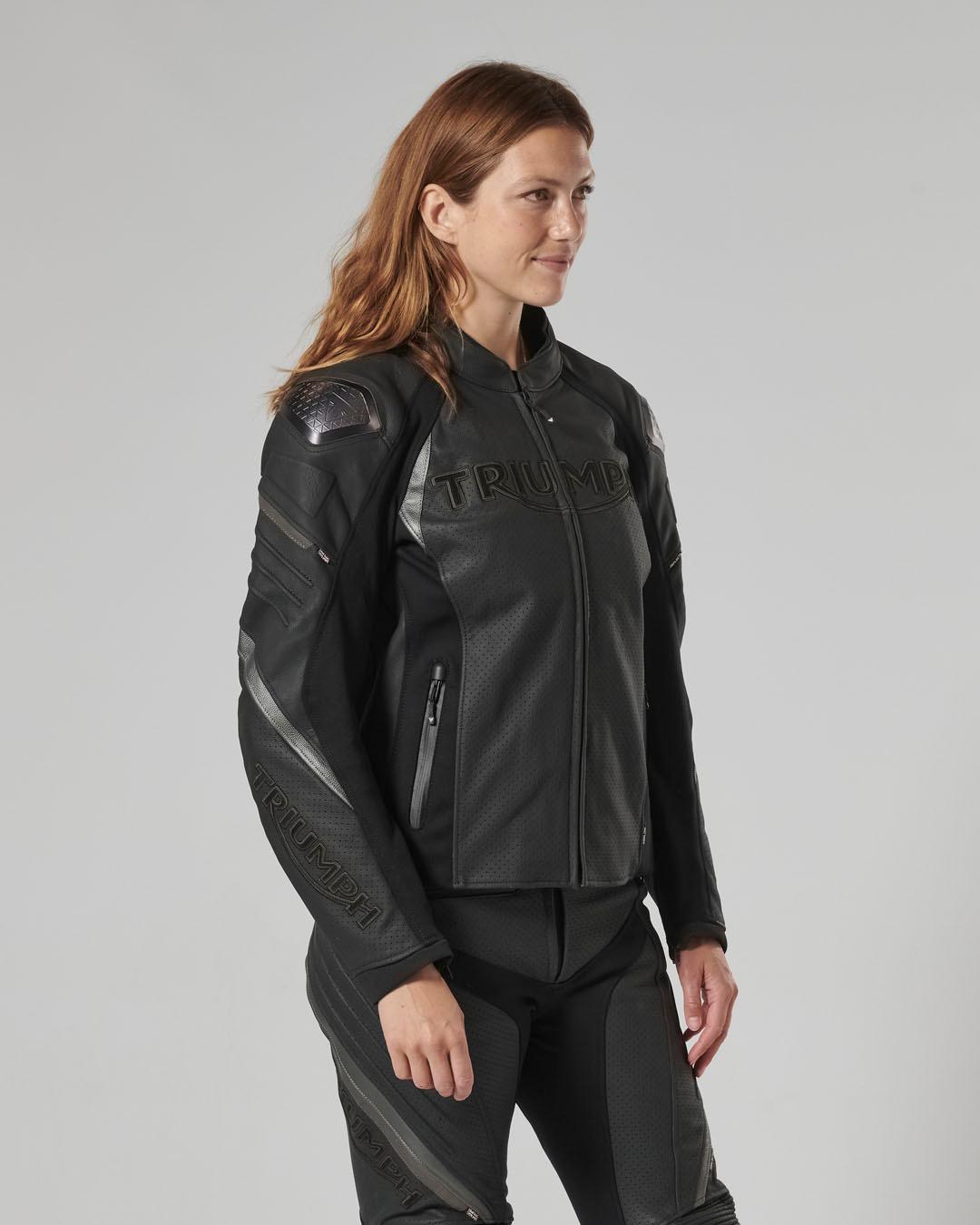 TRIPLE PERFORATED LEATHER JACKET XS image 9