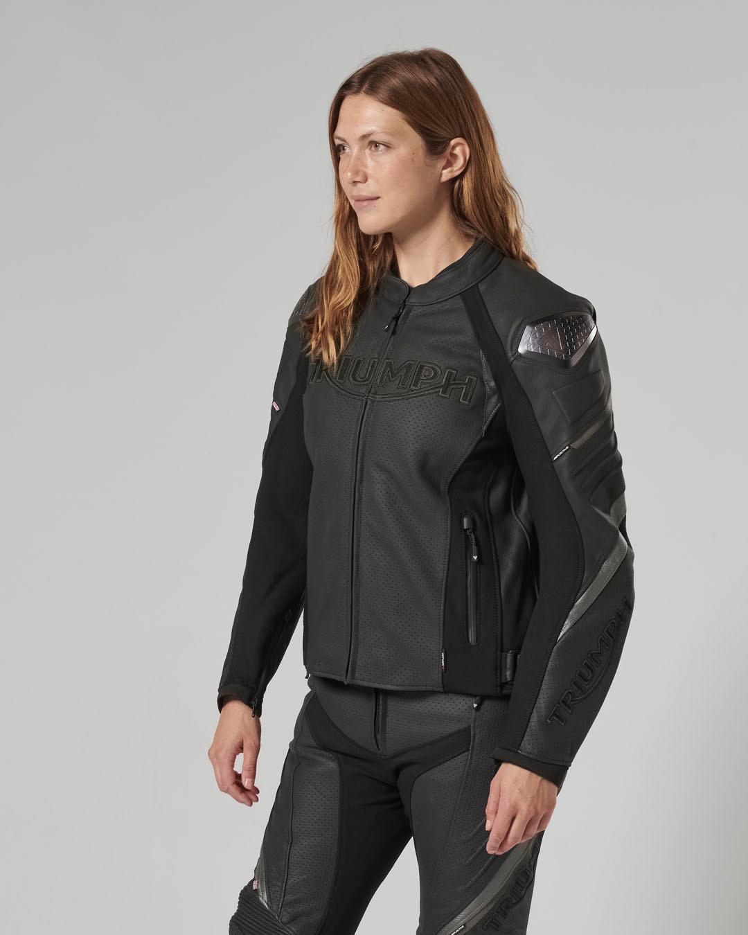 TRIPLE PERFORATED LEATHER JACKET XS image 12