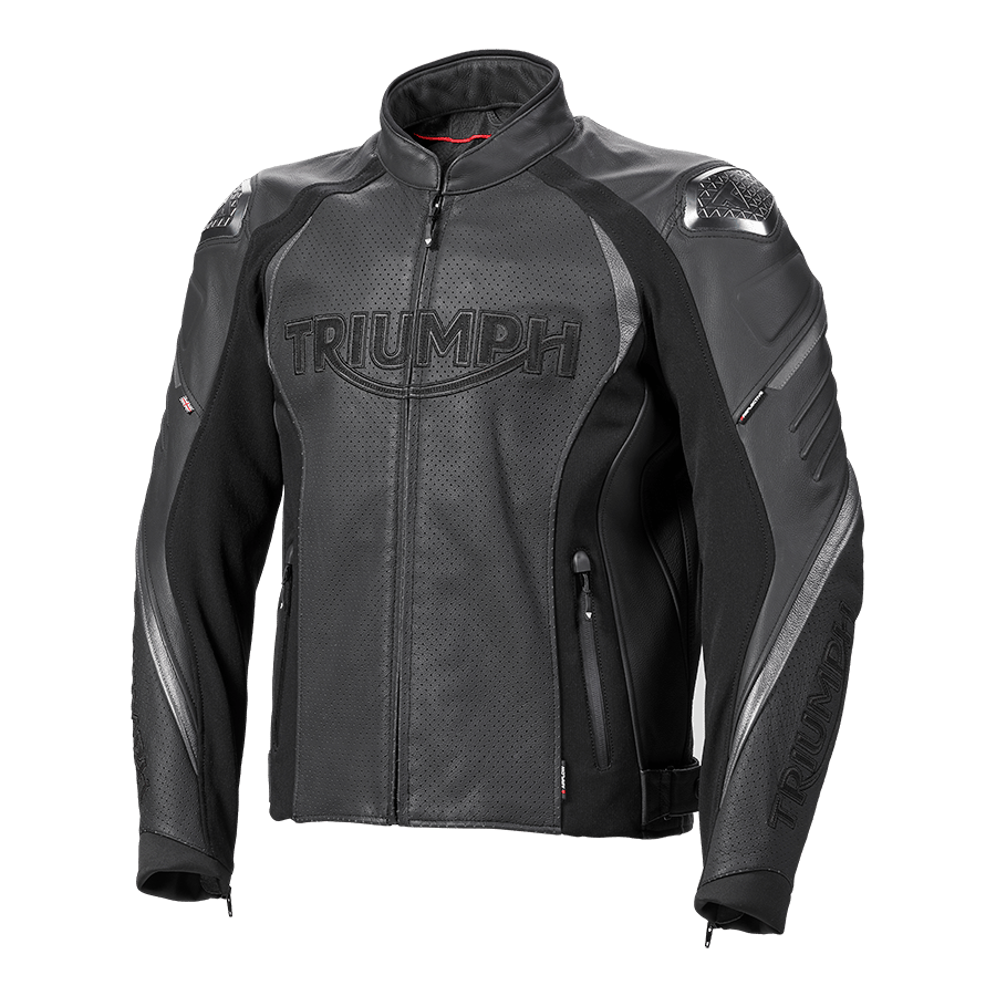 TRIPLE PERFORATED LEATHER JACKET XXL image 3