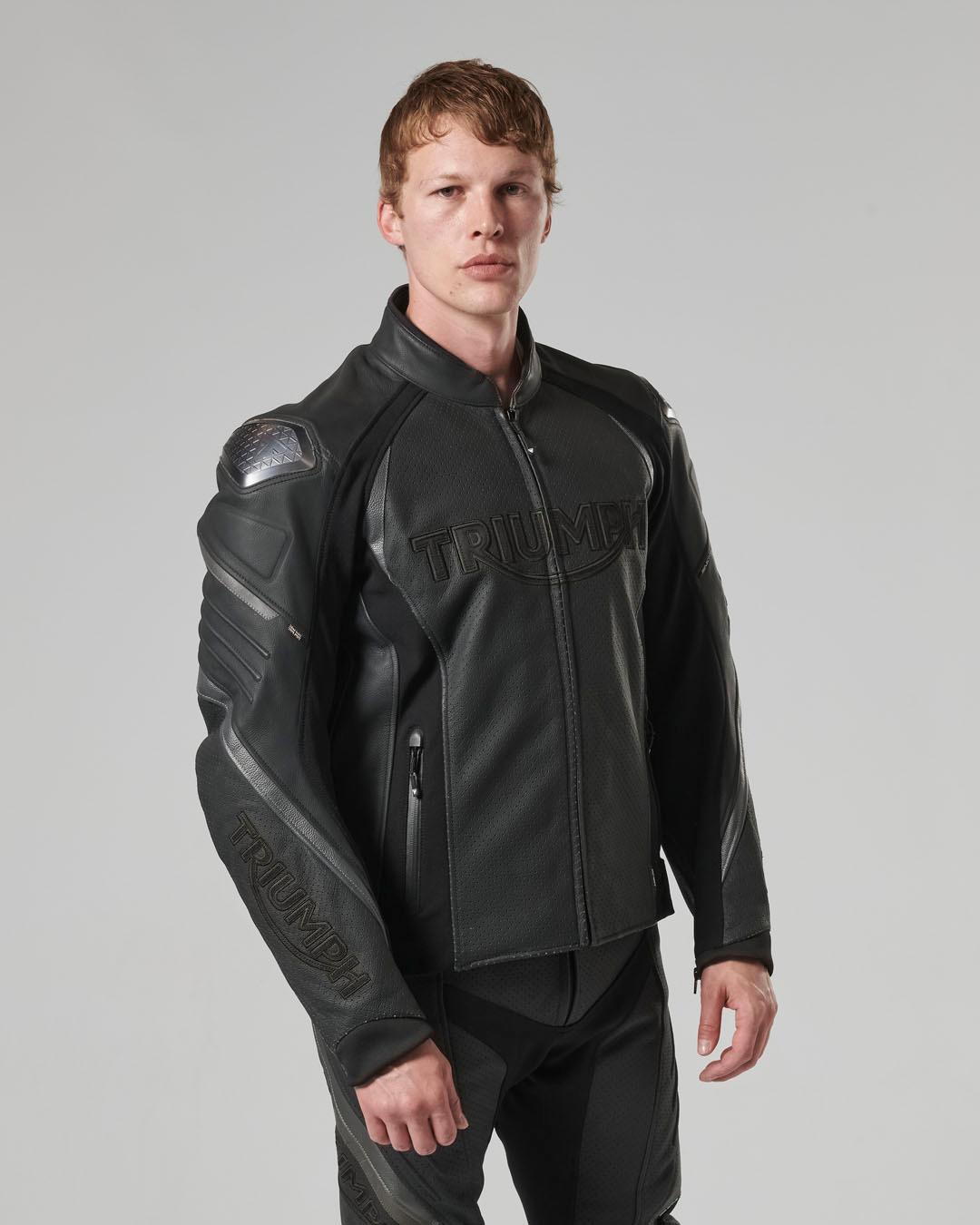 TRIPLE PERFORATED LEATHER JACKET XXL image 13