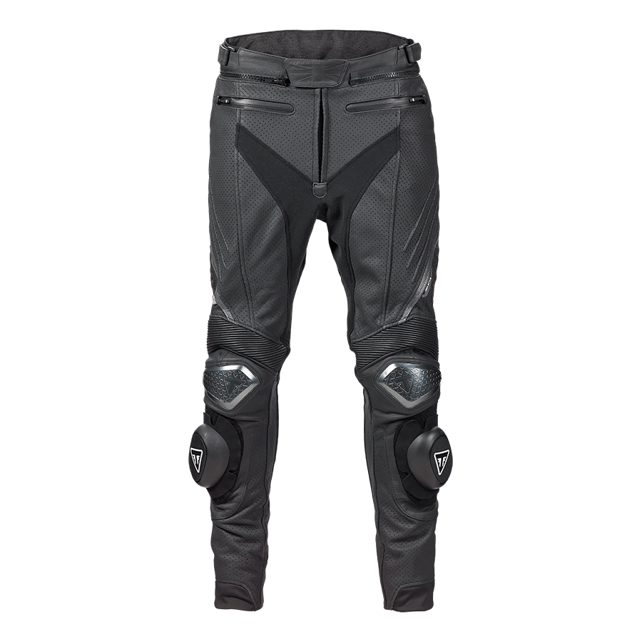 TRIPLE PERFORATED LEATHER PANTS 36 image 1
