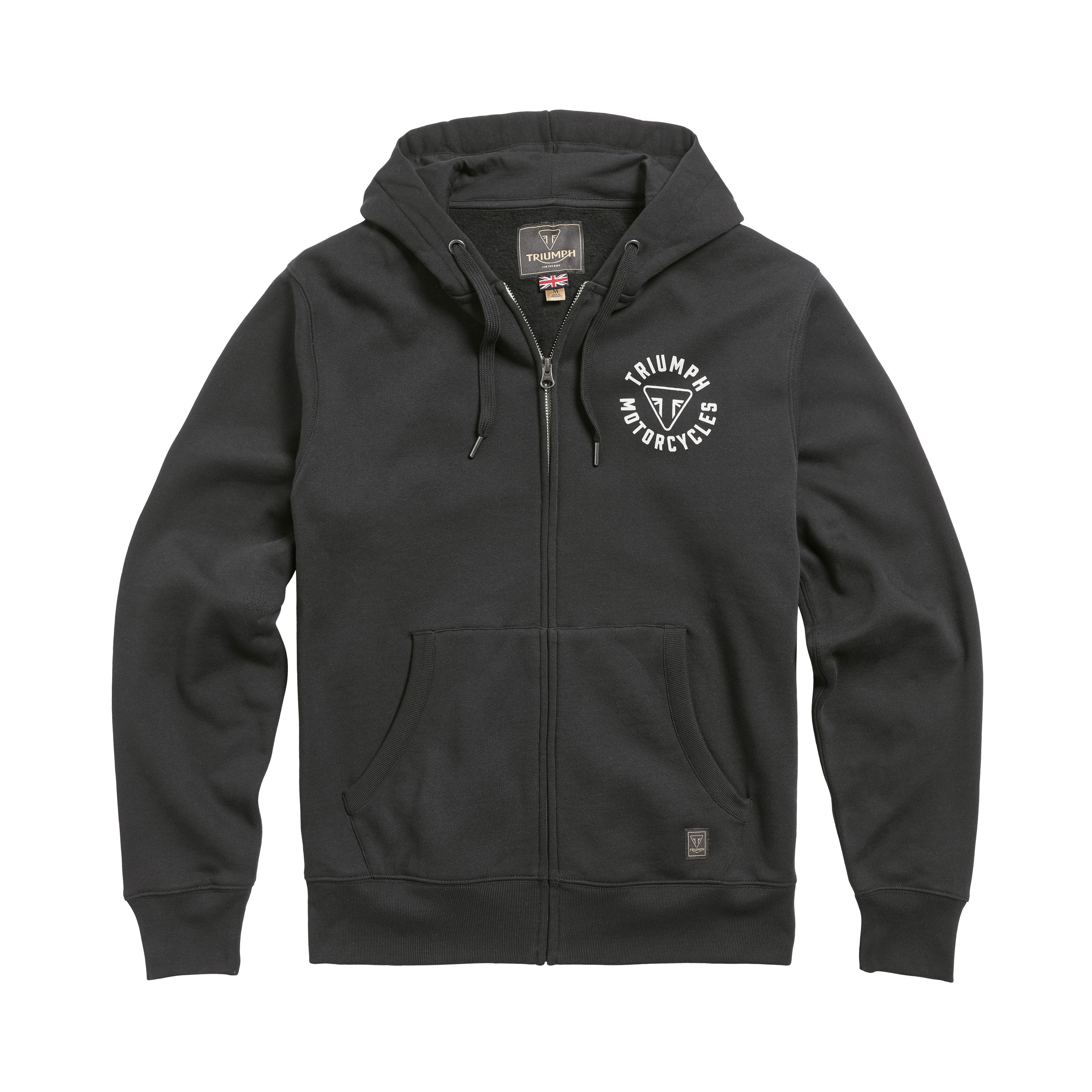 DIGBY FULL ZIP HOODY JET BLACK S image 1