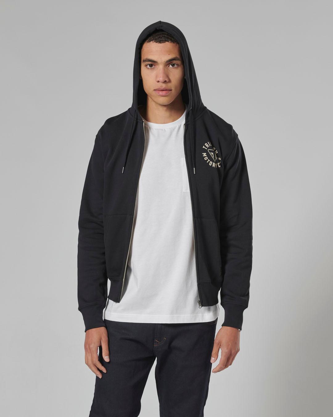 DIGBY FULL ZIP HOODY JET BLACK S image 3