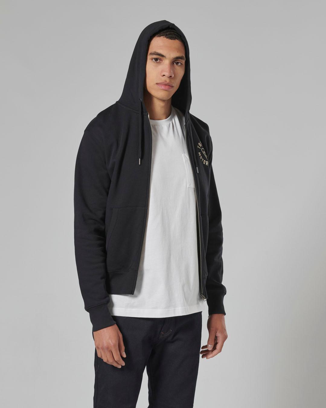 DIGBY FULL ZIP HOODY JET BLACK XXL image 7
