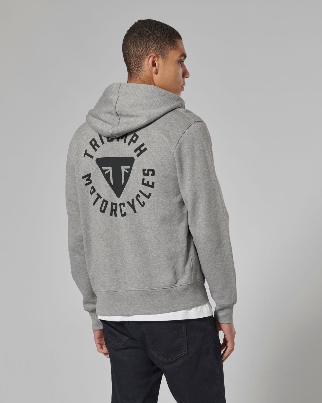 DIGBY FULL ZIP HOODY GREY MARL S image 6