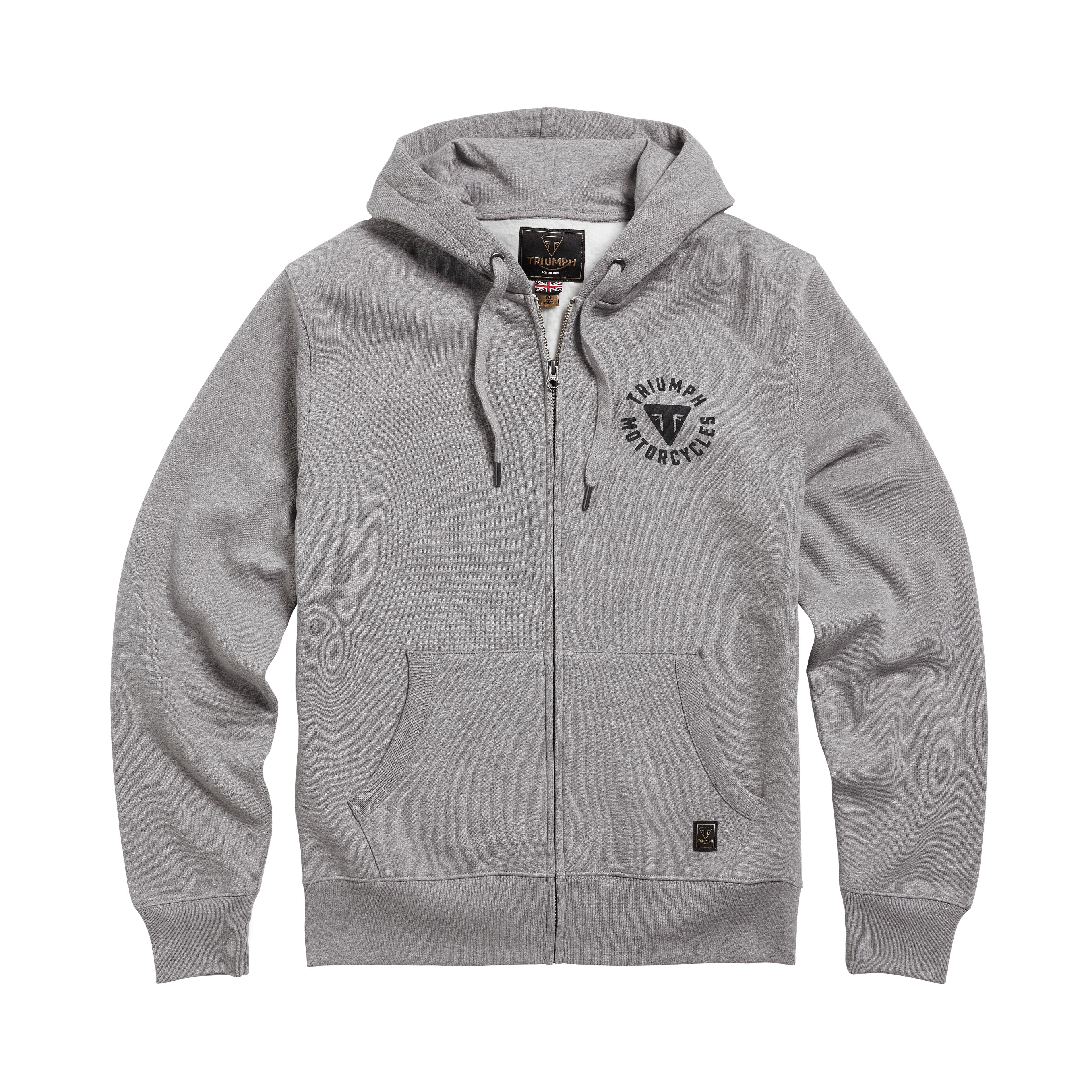 DIGBY FULL ZIP HOODY GREY MARL XS image 2