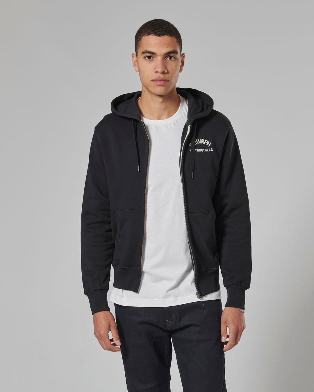 DOLAN FULL ZIP HOODIE BLACK S image 3