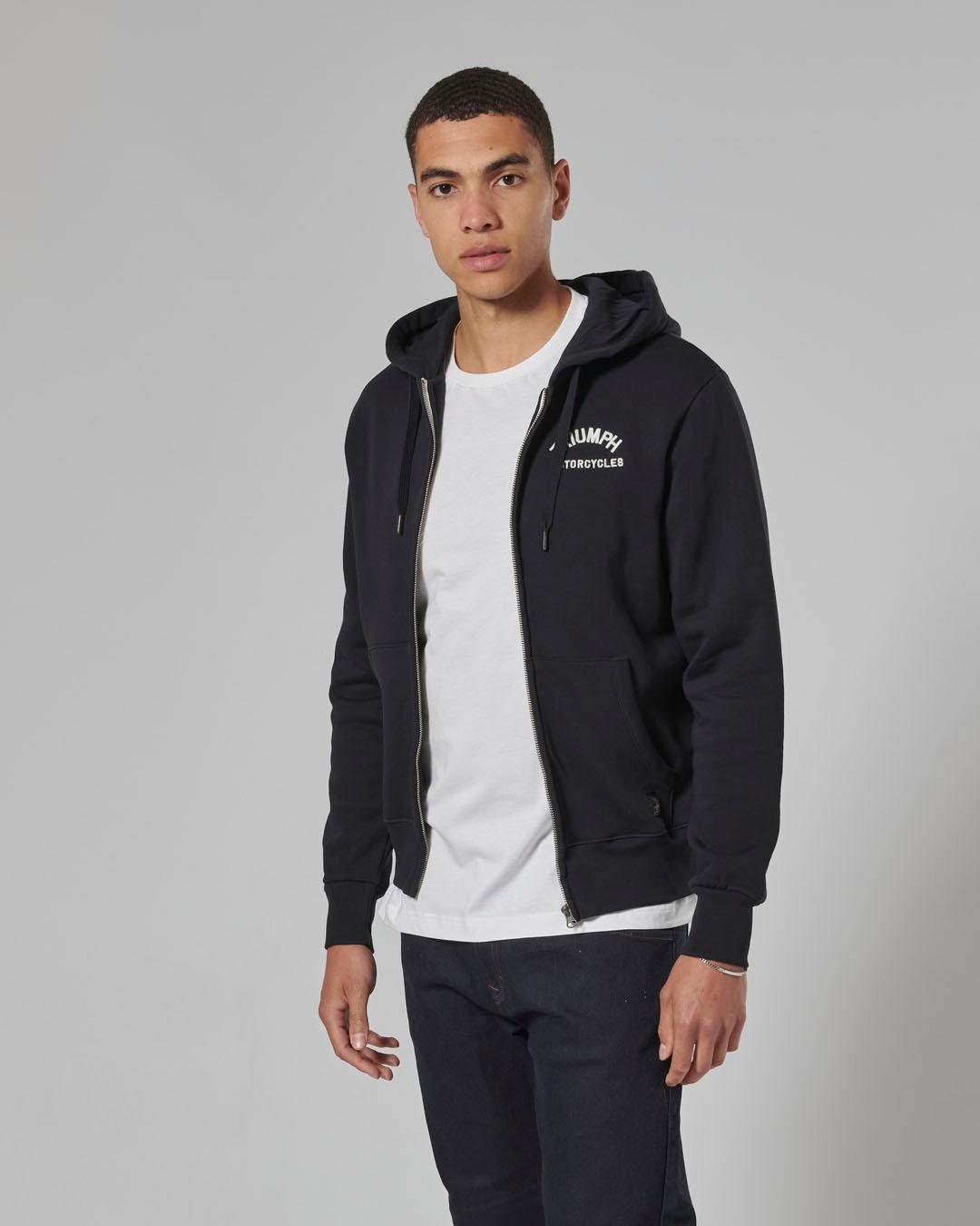 DOLAN FULL ZIP HOODIE BLACK XS image 5