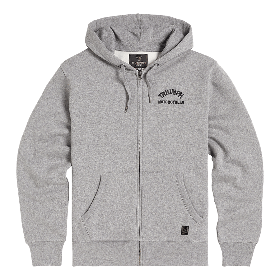 DOLAN FULL ZIP HOODIE GREY MARL XXL image 2