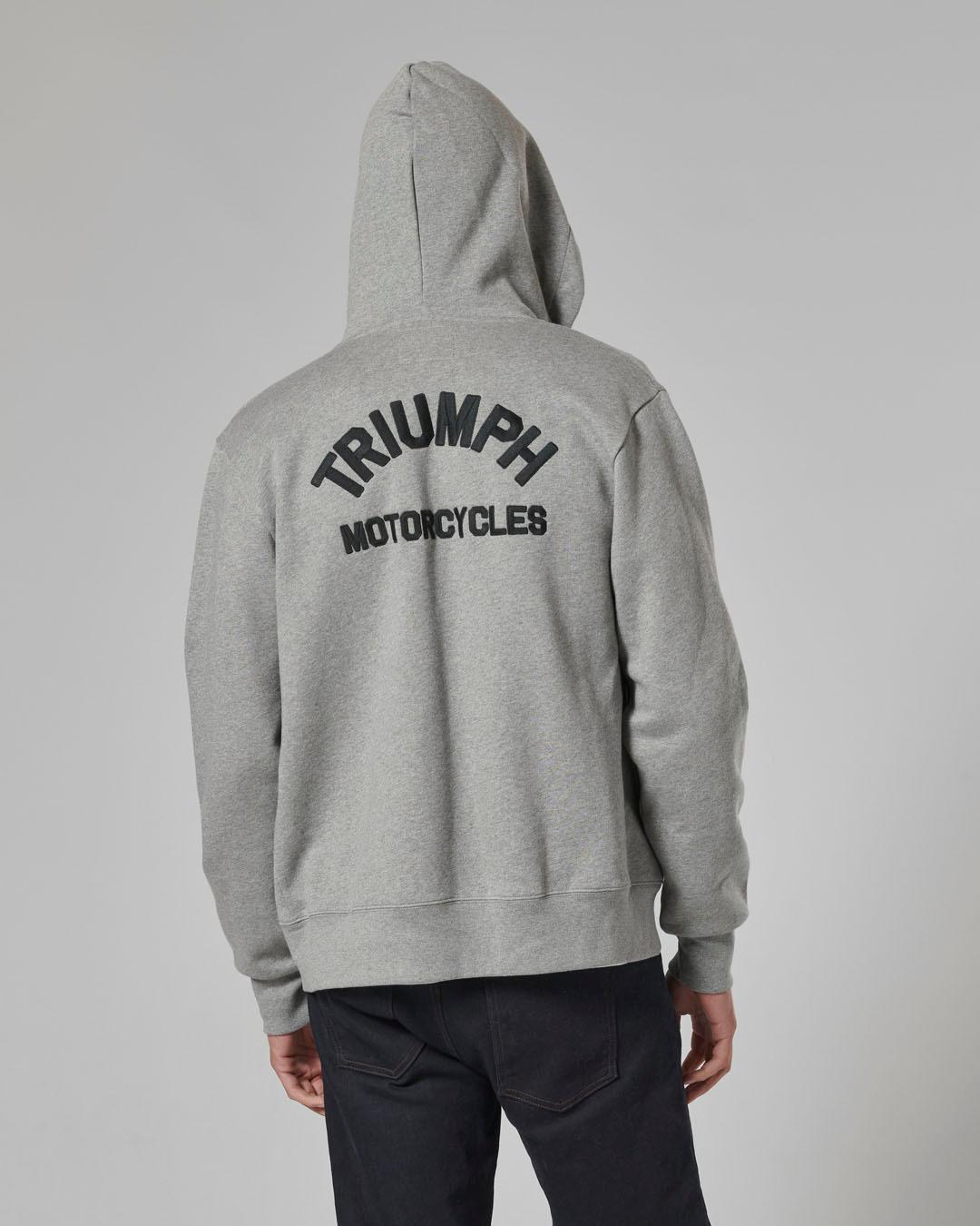 DOLAN FULL ZIP HOODIE GREY MARL XXL image 4