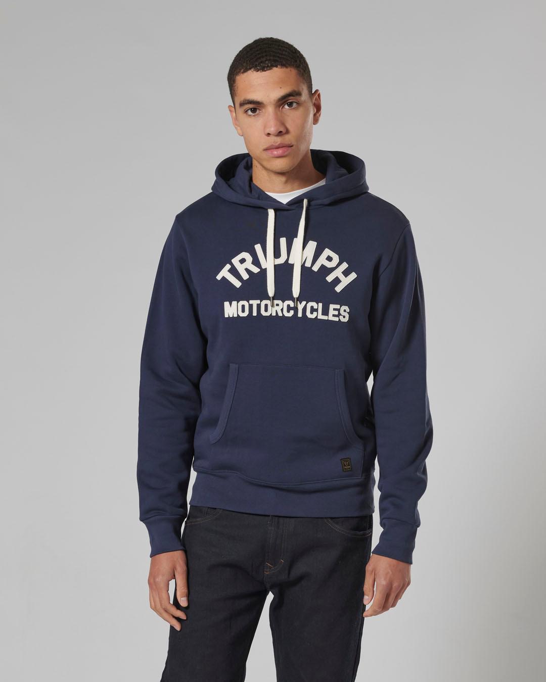 CARRICK PULL-ON HOODIE NAVY / BONE XS image 5
