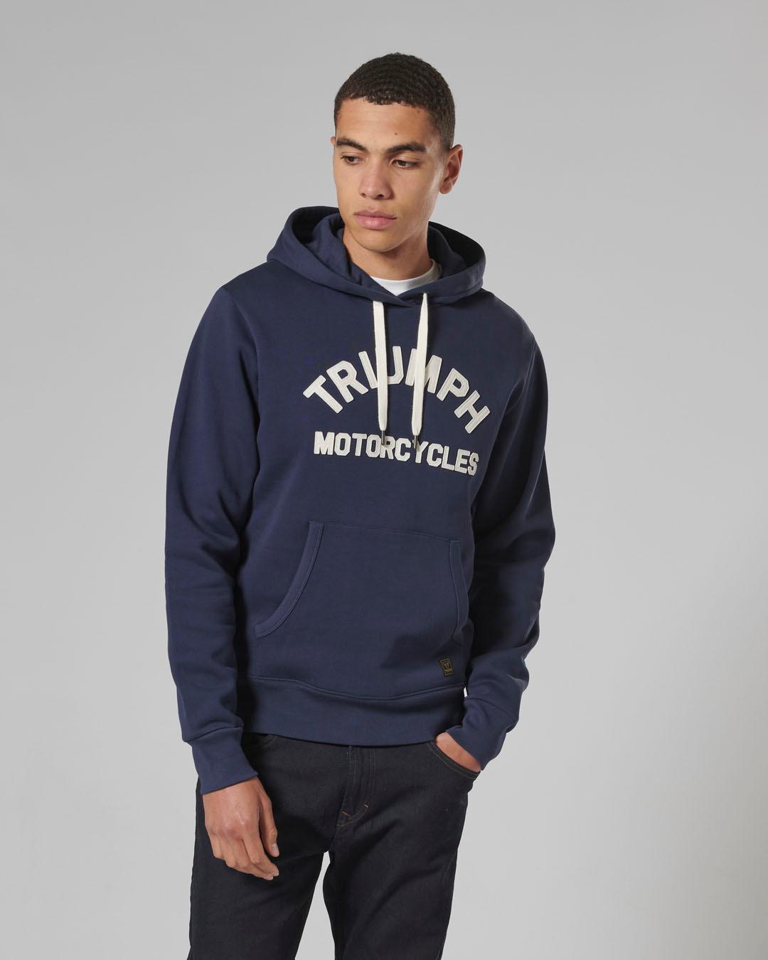 CARRICK PULL-ON HOODIE NAVY / BONE XS image 7
