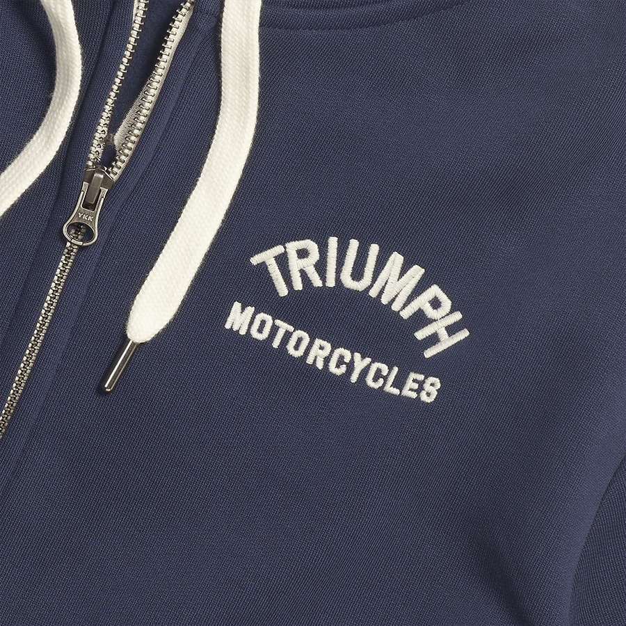 DOLAN FULL ZIP-SWEAT NAVY / BONE L image 6