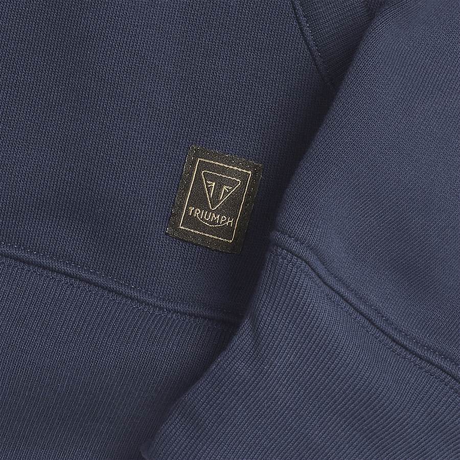 DOLAN FULL ZIP-SWEAT NAVY / BONE S image 1
