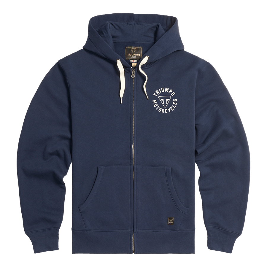 DIGBY FULL ZIP-HOODIE NAVY / BONE XXL image 3