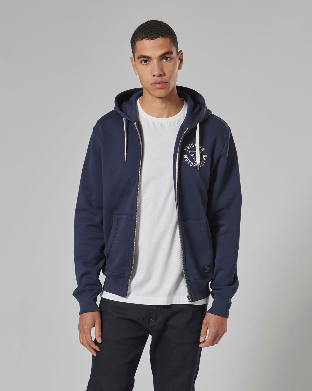 DIGBY FULL ZIP-HOODIE NAVY / BONE XXL image 10