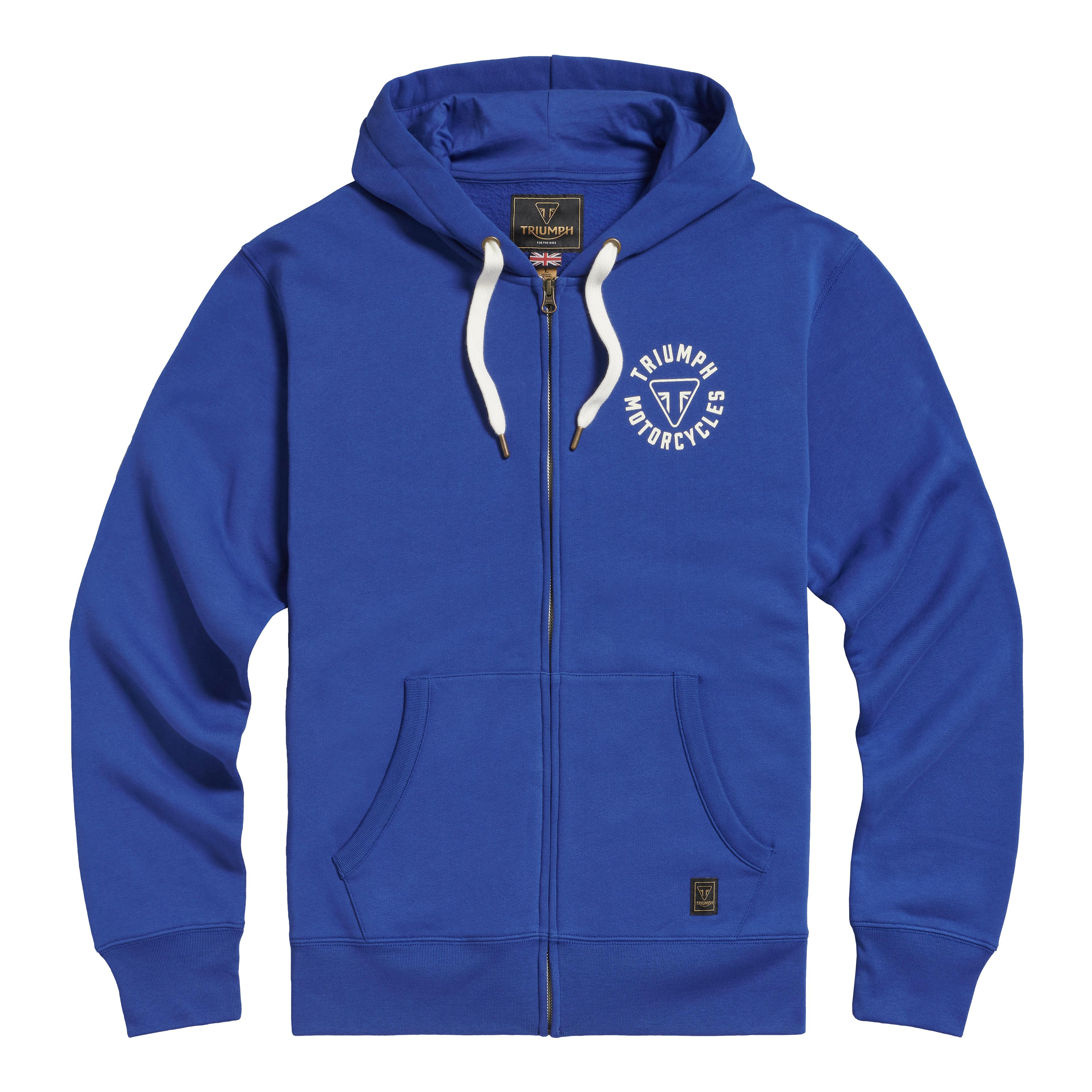 DIGBY FULL ZIP HOODIE BLUE / BONE S image 5