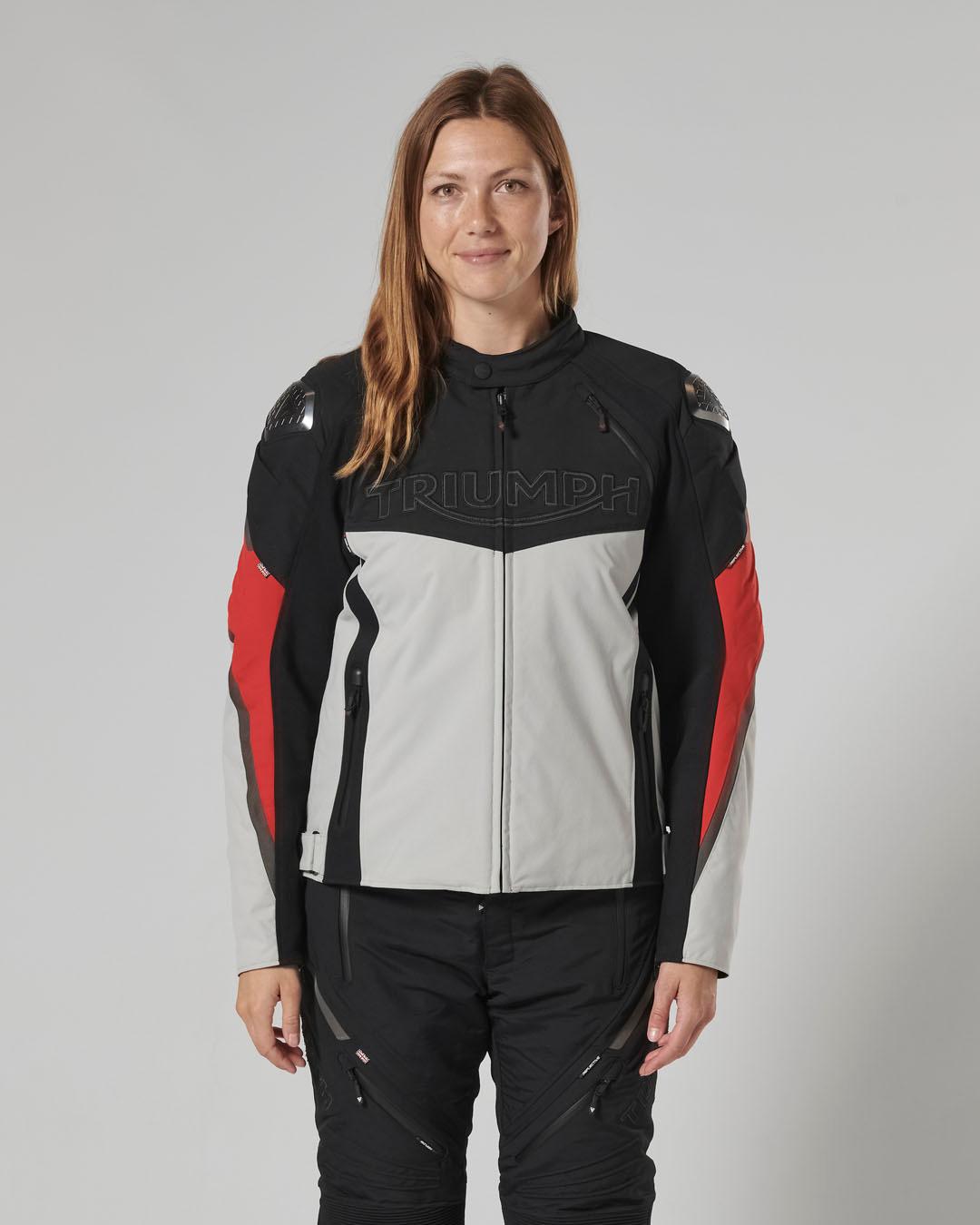 TRIPLE SPORTS TRITECH JACKET - BLACK / GREY / RED XXL image 8