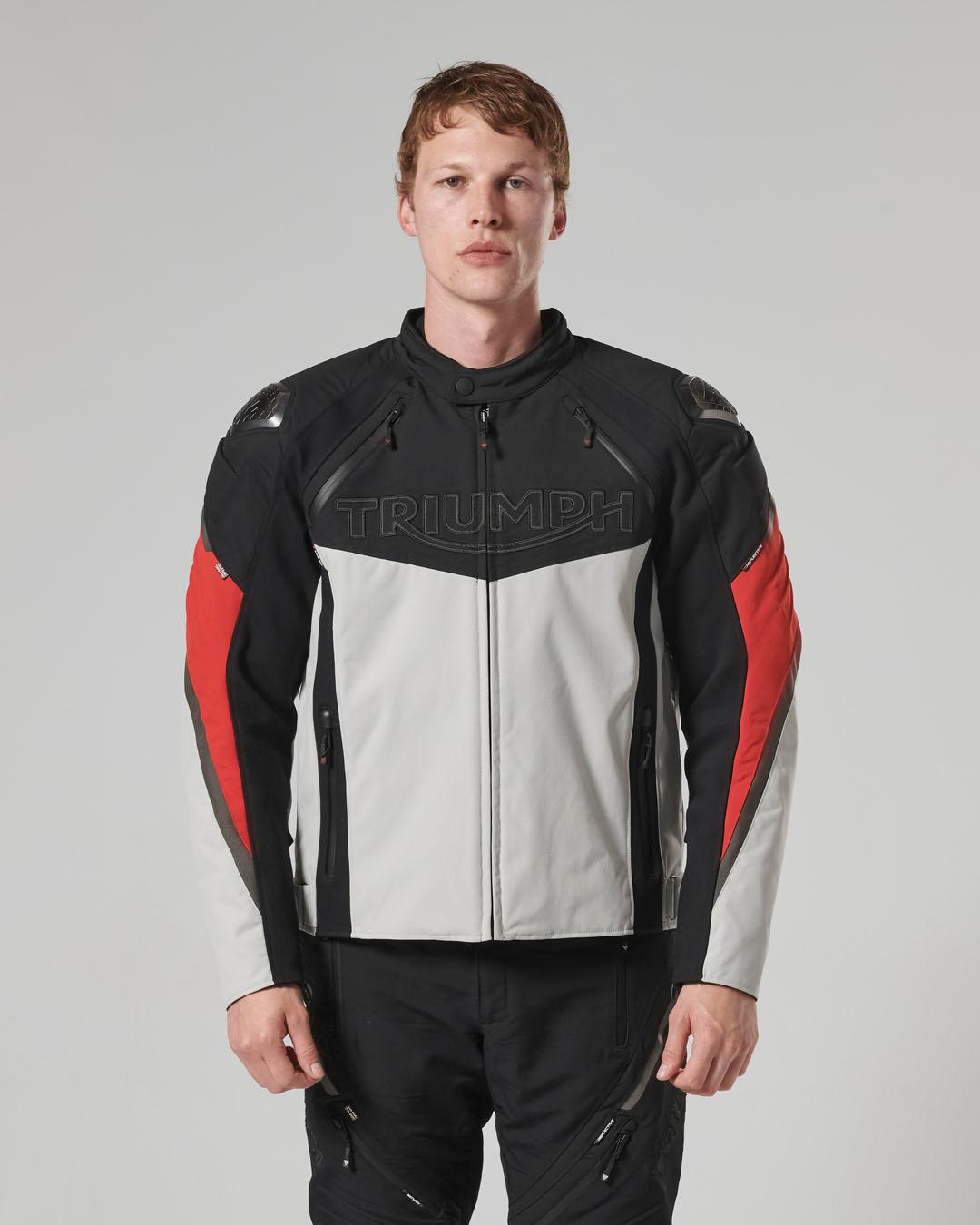 TRIPLE SPORTS TRITECH JACKET - BLACK / GREY / RED XXL image 17