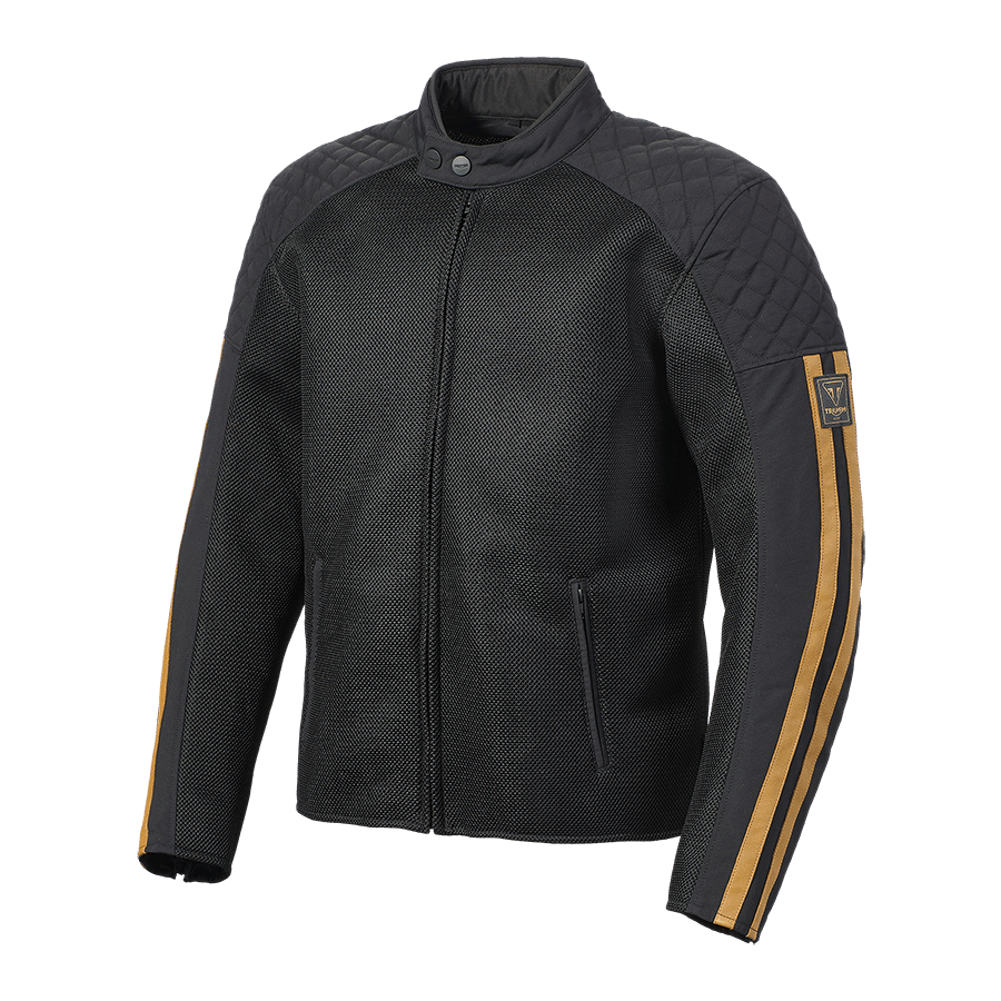 BRADDAN RETRO MESH JACKET BLACK / GOLD S image 14