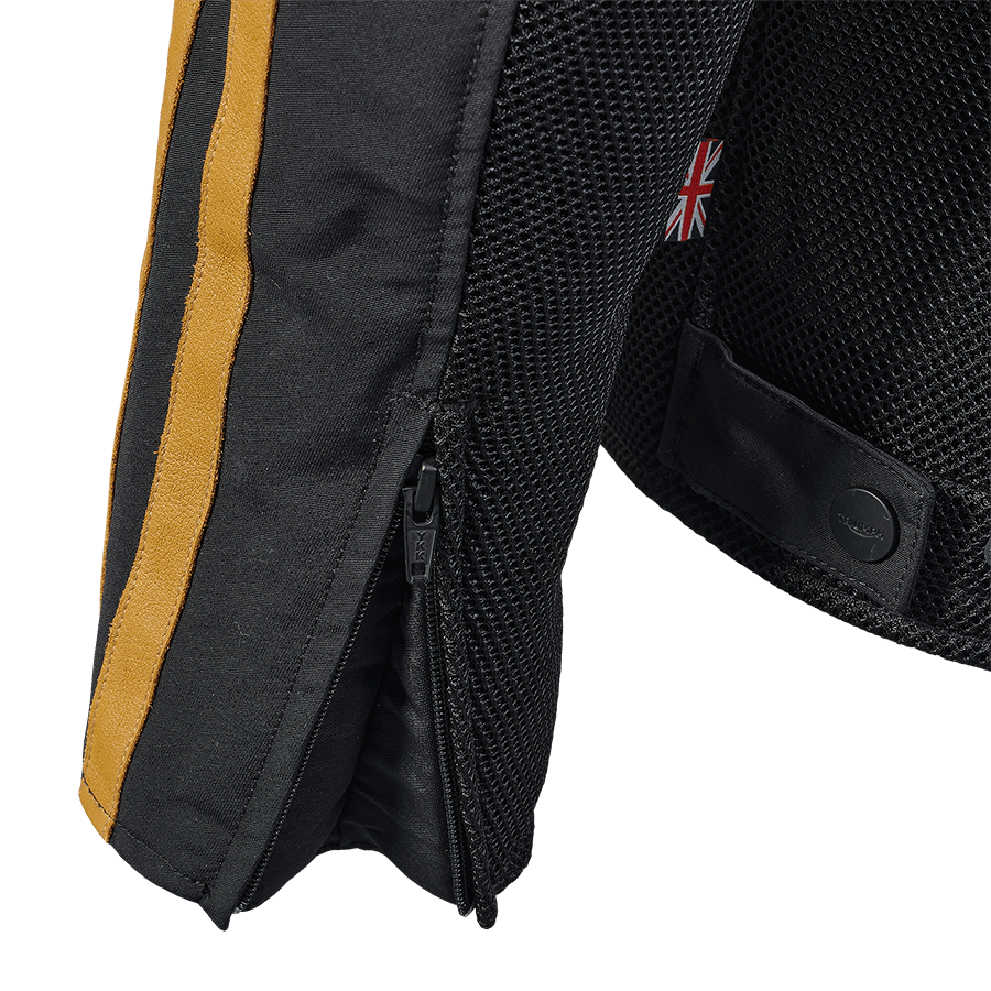 BRADDAN RETRO MESH JACKET BLACK / GOLD XL image 4