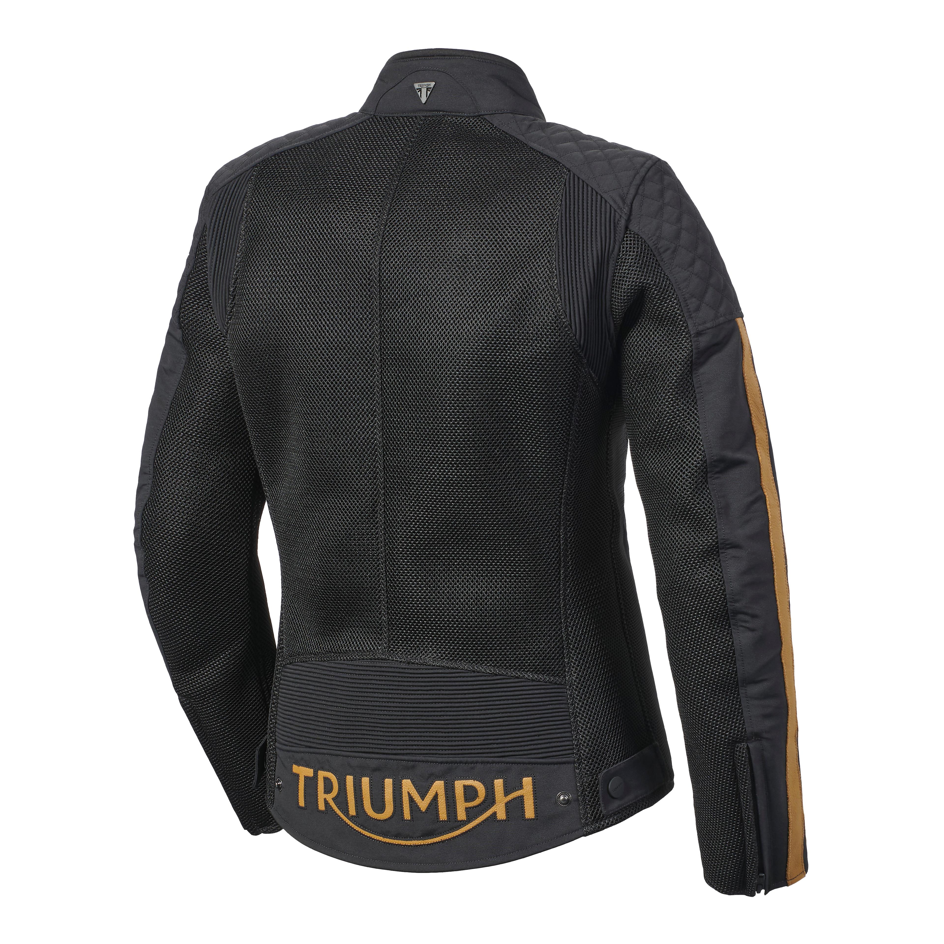 LADIES BRADDAN RETRO MESH JACKET BLACK / GOLD L image 25