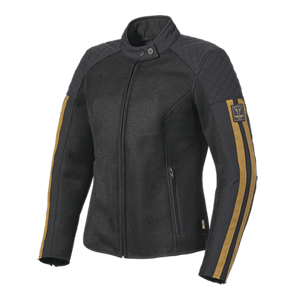 LADIES BRADDAN RETRO MESH JACKET BLACK / GOLD M image 7