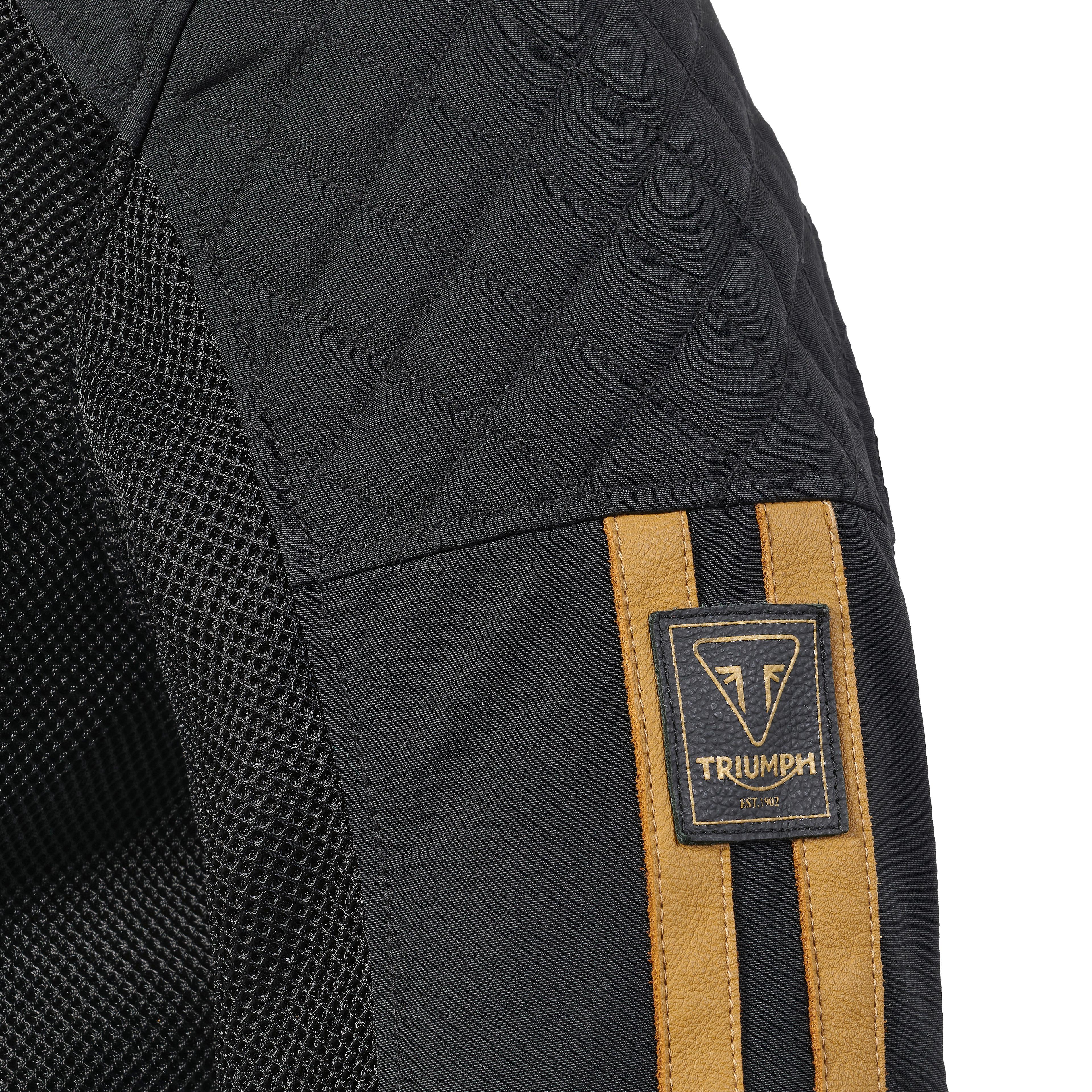 LADIES BRADDAN RETRO MESH JACKET BLACK / GOLD S image 6