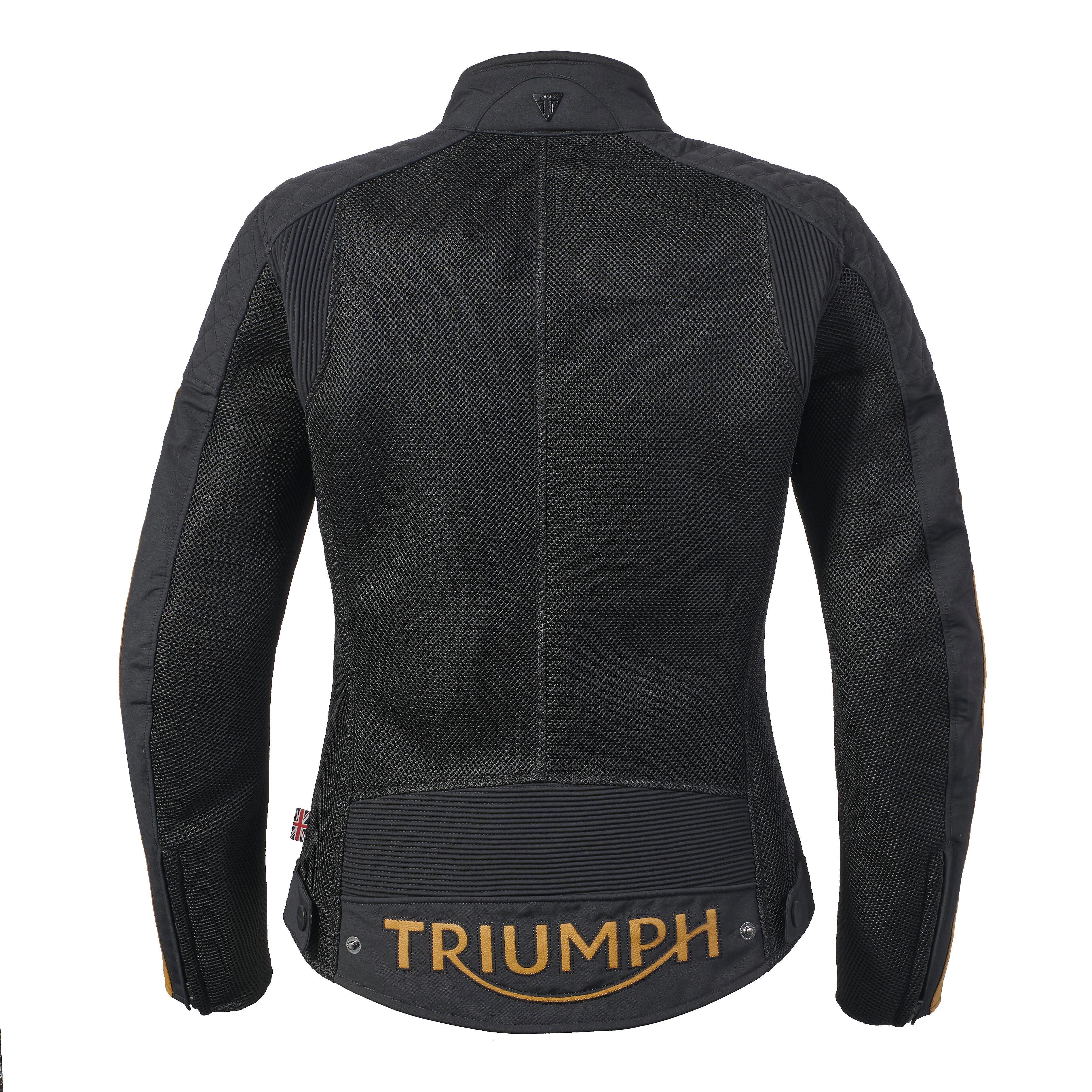LADIES BRADDAN RETRO MESH JACKET BLACK / GOLD S image 30