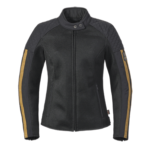 LADIES BRADDAN RETRO MESH JACKET BLACK / GOLD XL image 4