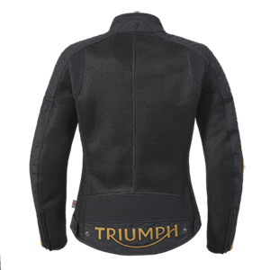 LADIES BRADDAN RETRO MESH JACKET BLACK / GOLD XL image 17