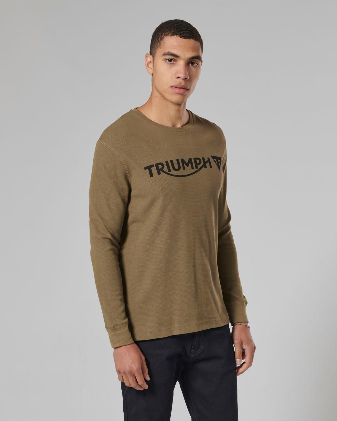 BETTMANN L/S WAFFLE KHAKI T-SHIRT L image 3