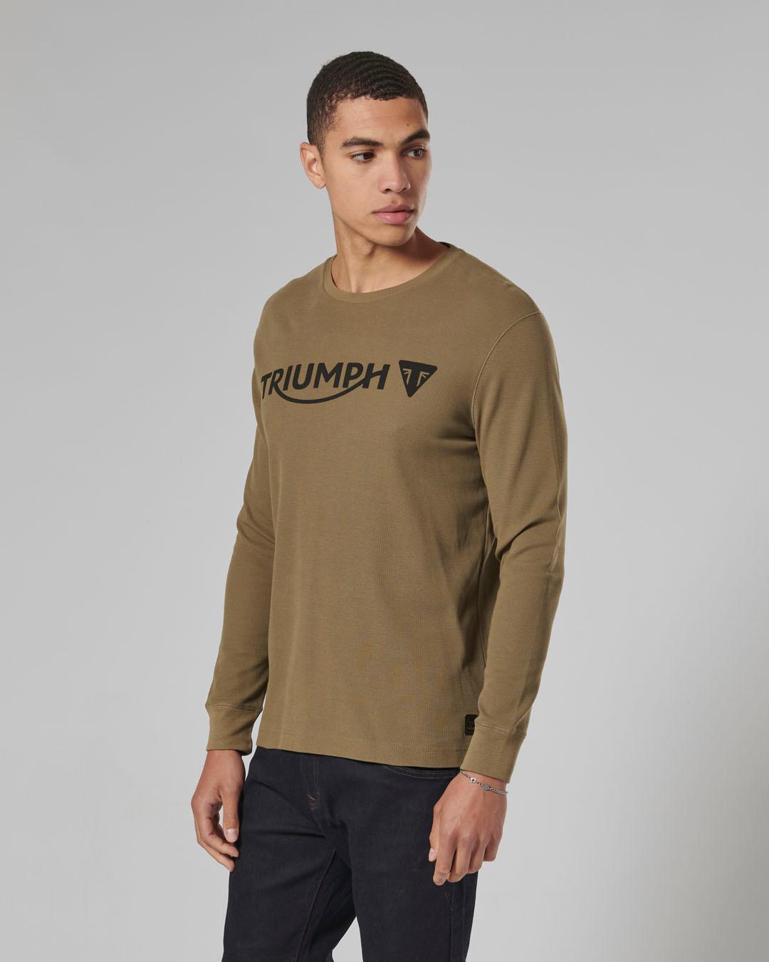 BETTMANN L/S WAFFLE KHAKI T-SHIRT XS image 3