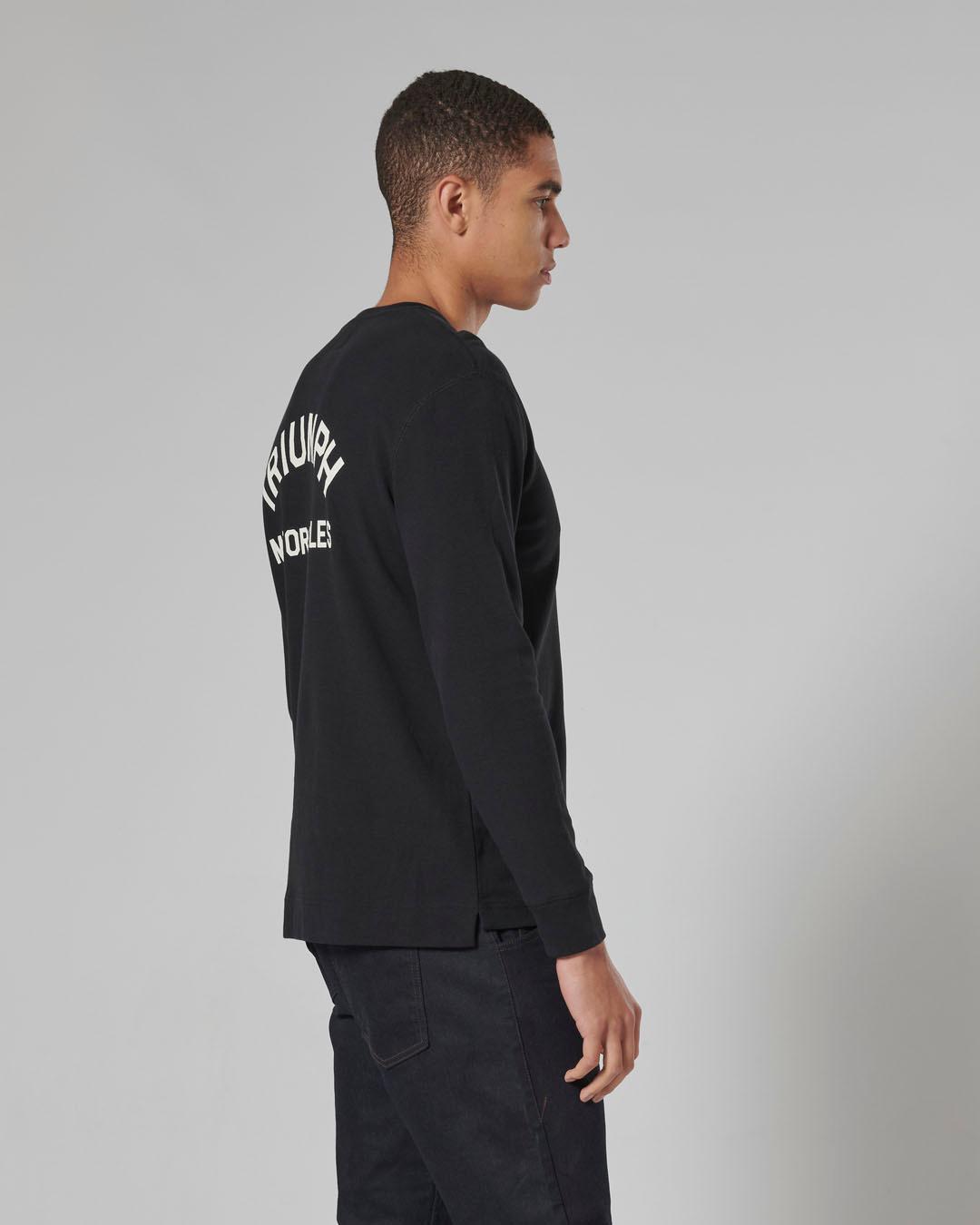 DEAN L/S WAFFLE BLACK T-SHIRT L image 2