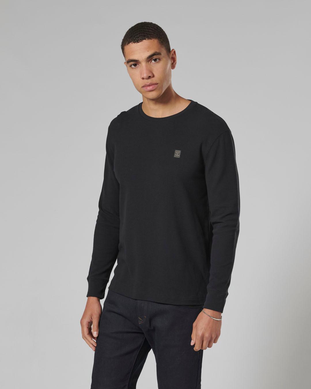 DEAN L/S WAFFLE BLACK T-SHIRT S image 5