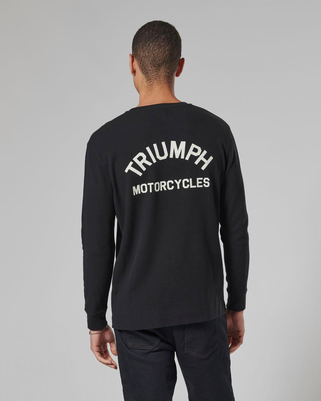 DEAN L/S WAFFLE BLACK T-SHIRT XL image 1