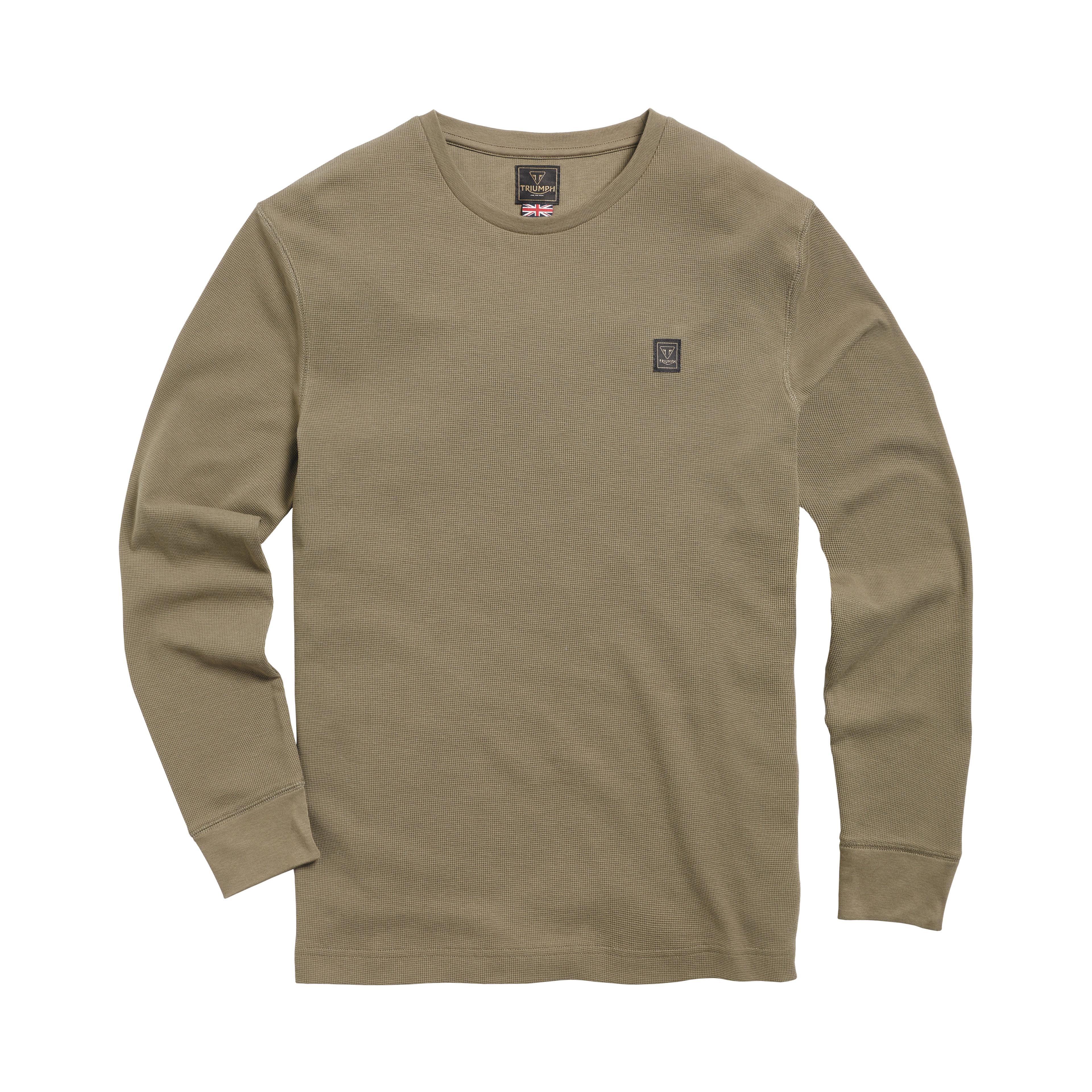 DEAN L/S WAFFLE KHAKI T-SHIRT M image 2