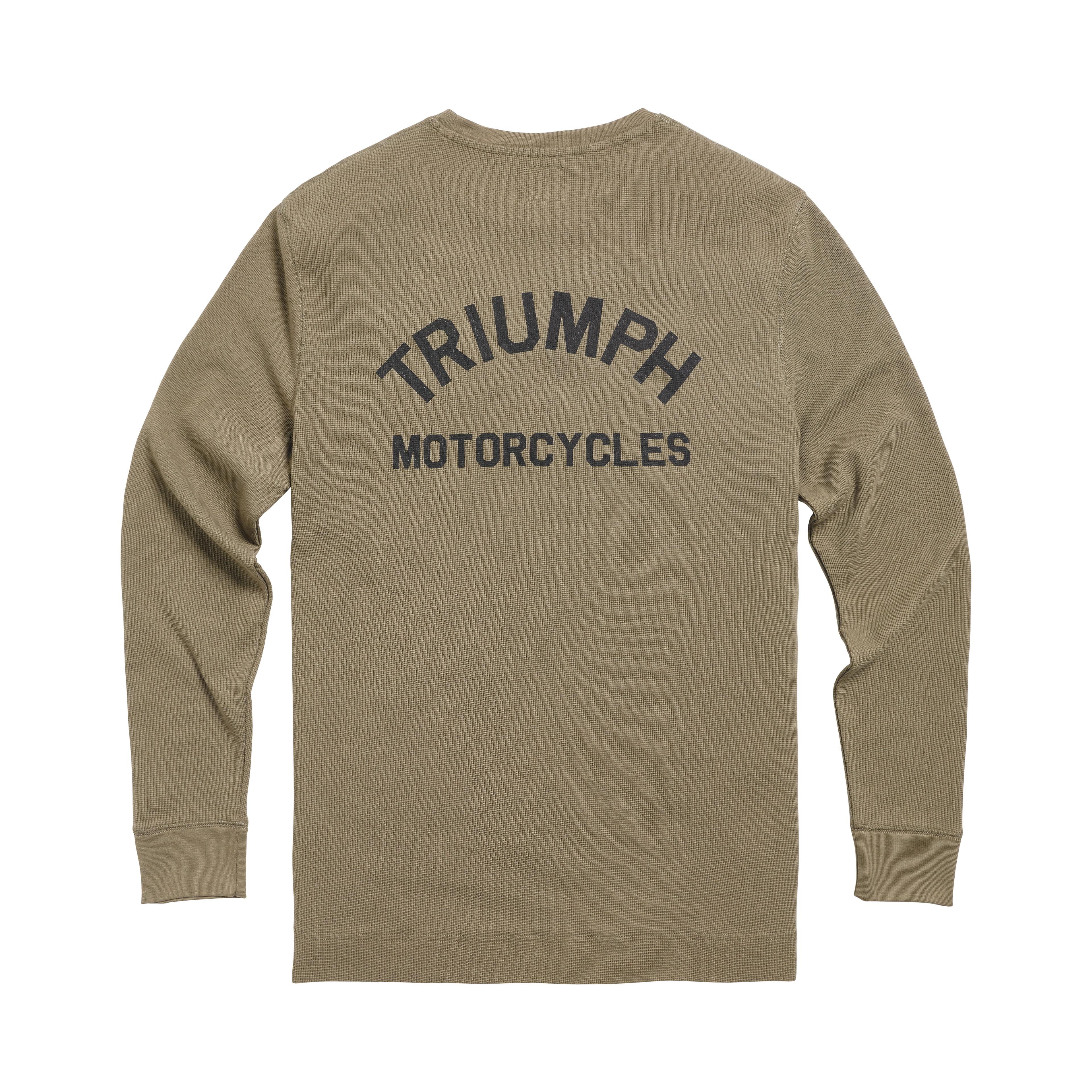 DEAN L/S WAFFLE KHAKI T-SHIRT S image 1