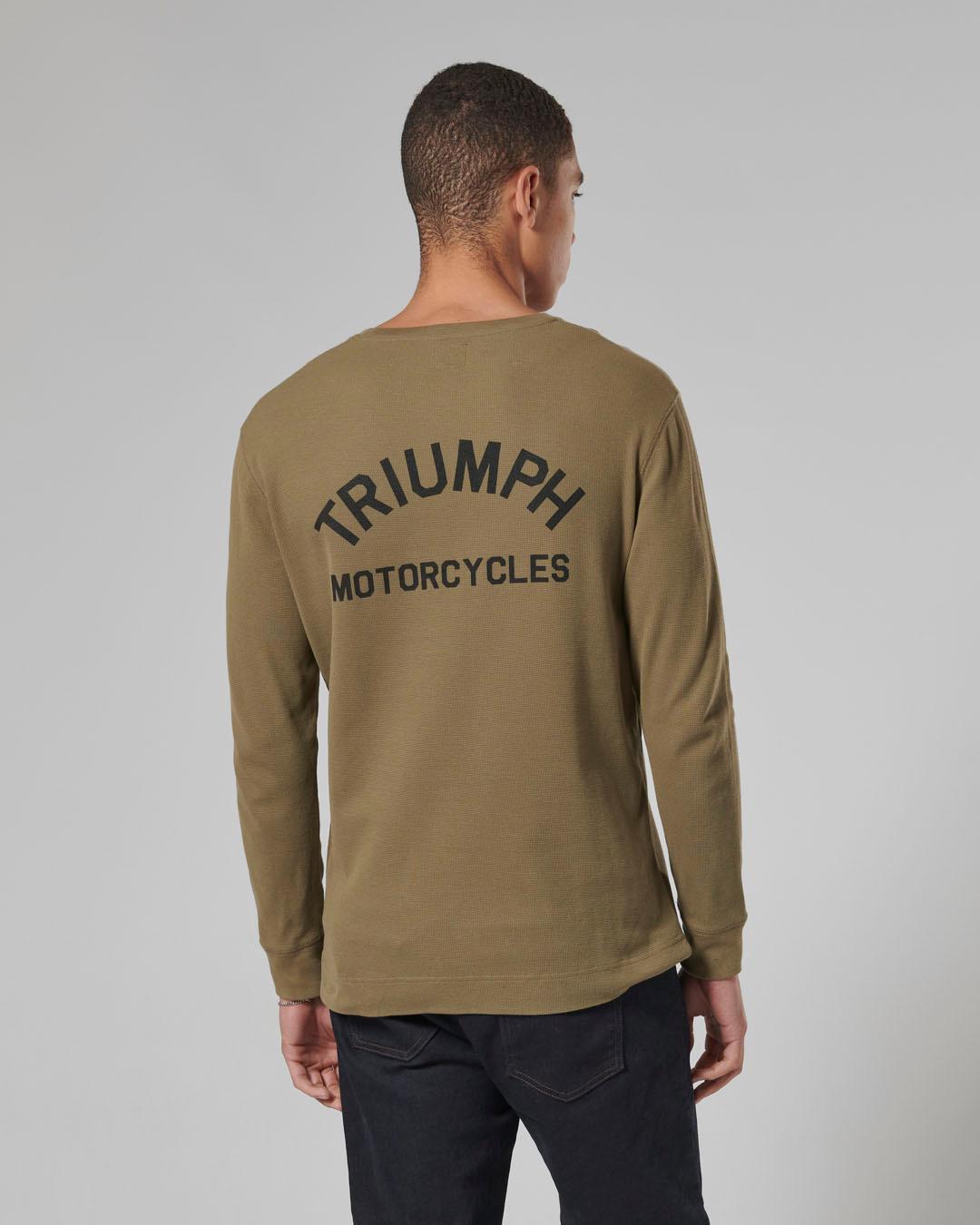DEAN L/S WAFFLE KHAKI T-SHIRT S image 6