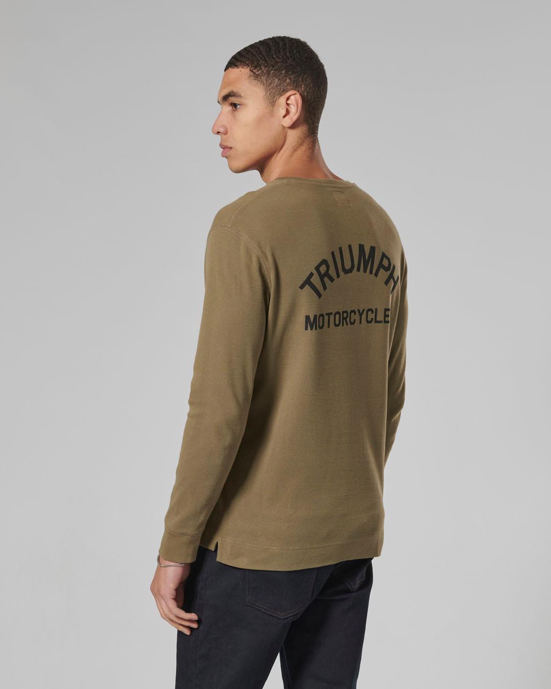 DEAN L/S WAFFLE KHAKI T-SHIRT S image 3
