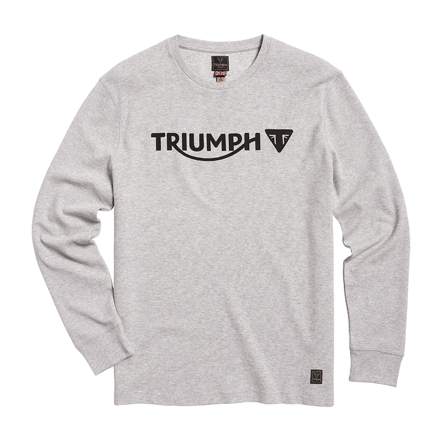 BETTMAN L/S WAFFLE T-SHIRT GREY MARL L image 1