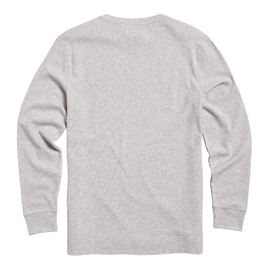 BETTMAN L/S WAFFLE T-SHIRT GREY MARL XXL image 4