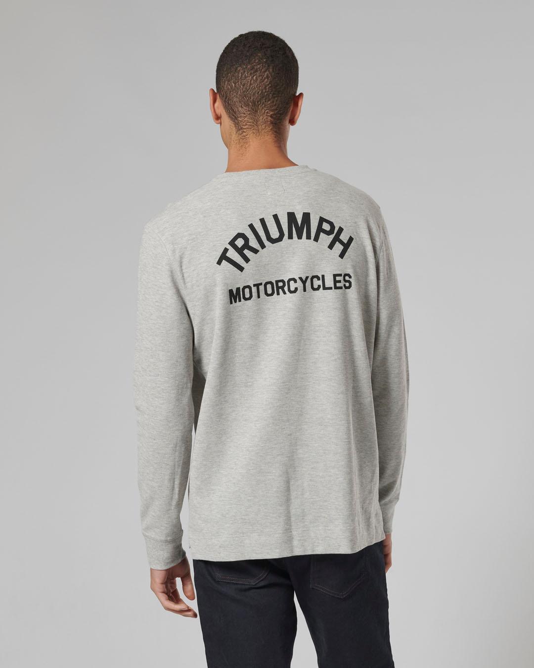 DEAN L/S WAFFLE T-SHIRT GREY MARL XS image 6